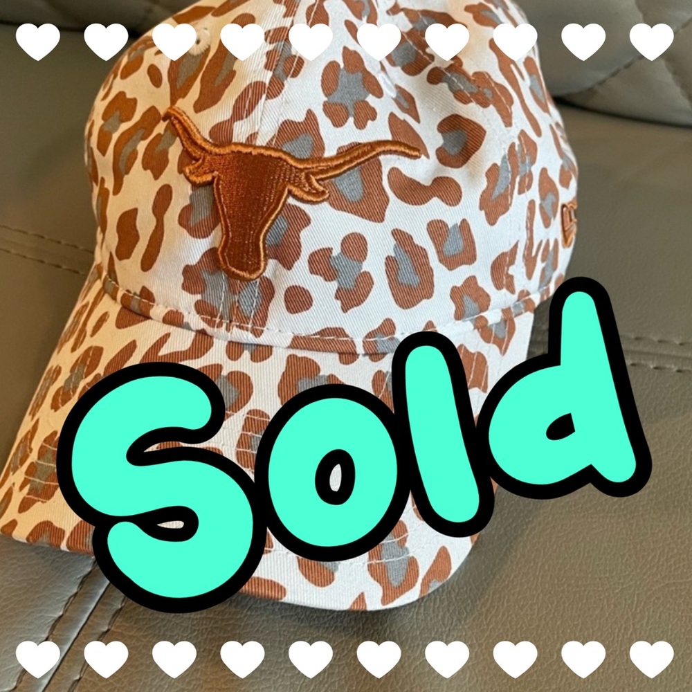 New Era UT Longhorns Leopard Print Hat